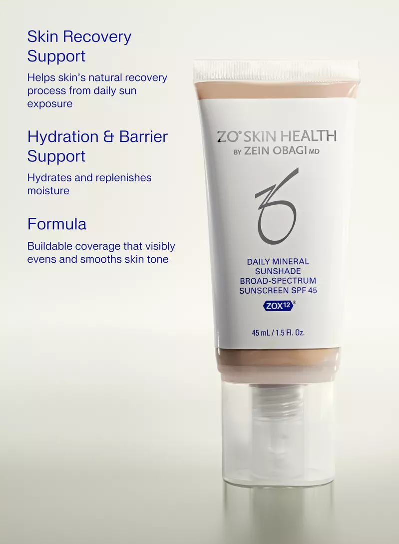 Daily Mineral Sunshade SPF 45 | Mineral Sunscreen | ZO Skin Health Daily Mineral Sunshade SPF 45 | Mineral Sunscreen | ZO Skin Health